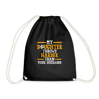 Soccer Mom Tochter Soccer Mom Sport Geschenk - Turnbeutel - Schwarz - Vorne