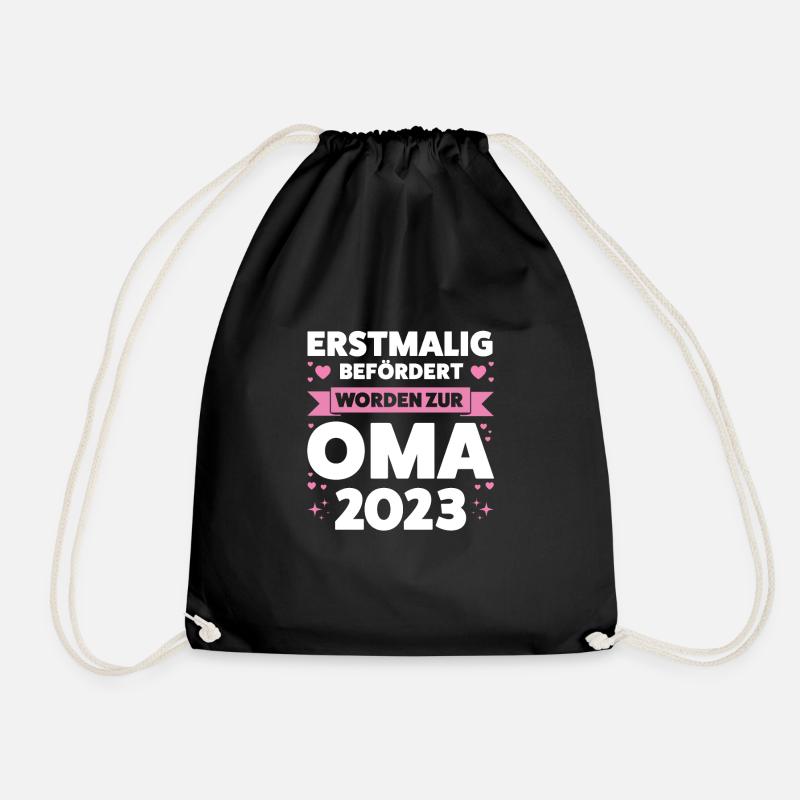Oma 2023 Großmutter Großmütter Geschenk - Turnbeutel - Schwarz