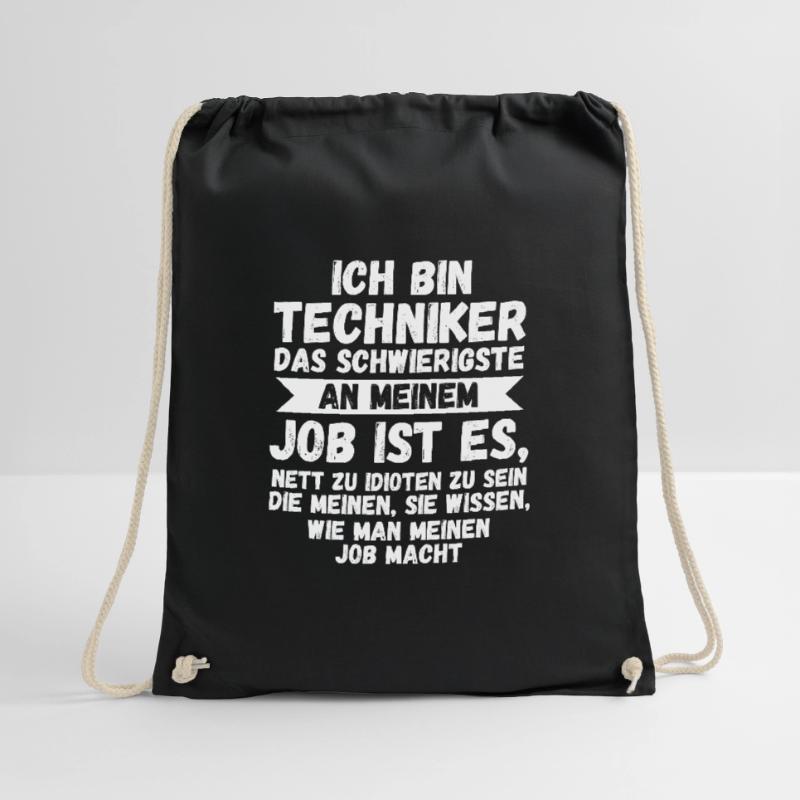 Techniker Beruf Technik Geschenk Turnbeutel