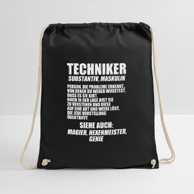 Techniker Beruf Technik Geschenk Turnbeutel
