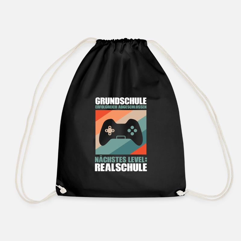Grundschule Abschluss Schulabschluss Geschenk - Turnbeutel - Schwarz