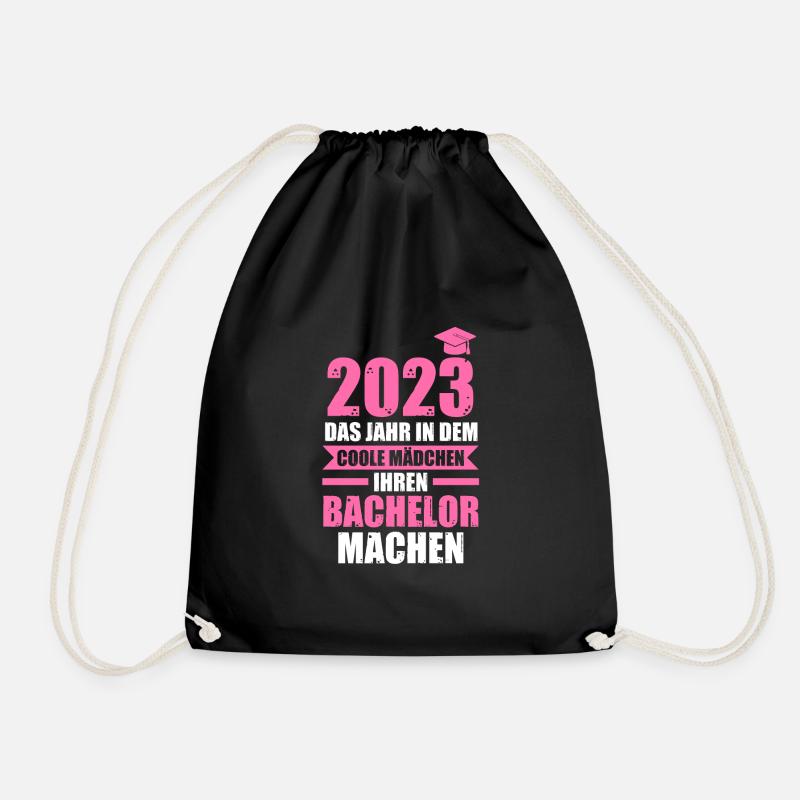 Bachelor 2023 Prüfung Bachelor Prüfung Geschenk - Turnbeutel - Schwarz