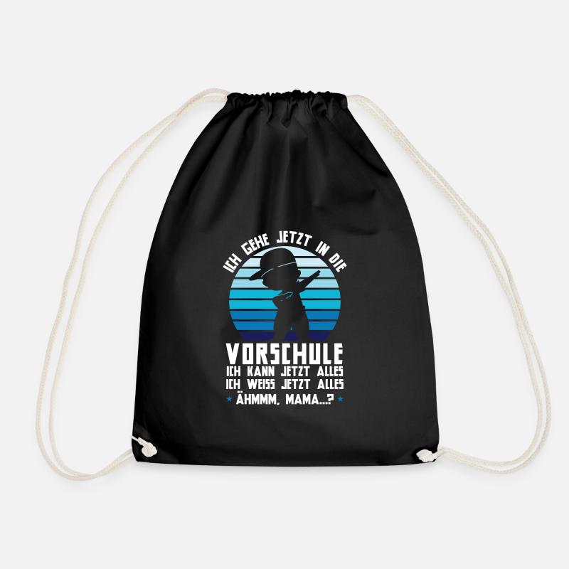 Vorschule Dabbing Vorschüler Geschenk - Turnbeutel - Schwarz