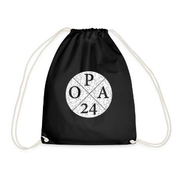 OPA24, opa 24, Opa 2024 - Turnbeutel - Schwarz - Vorne