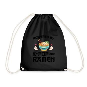 Südkorea k-pop Südkorea Geschenk - Turnbeutel - Schwarz - Vorne