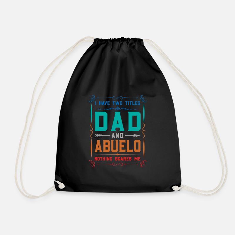 abuelo Vatertag abuelo Geschenk - Turnbeutel - Schwarz