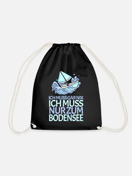 Bodensee - Turnbeutel - Schwarz