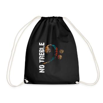 Basses, Pas d’aigus, Tonalités basses, Slapping Lignes de basse - Sac de sport léger - noir - Devant