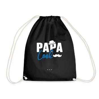 Papa cool personnalisés - Sac de sport léger - noir - Devant