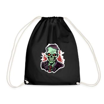 Zombie d’Halloween - Sac de sport léger - noir - Devant