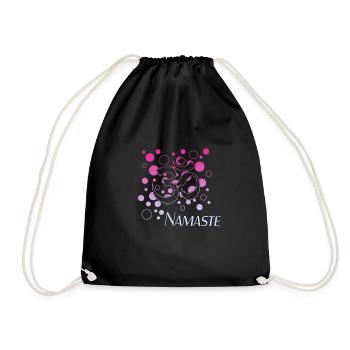 Namaste Yoga Om - Turnbeutel - Schwarz - Vorne