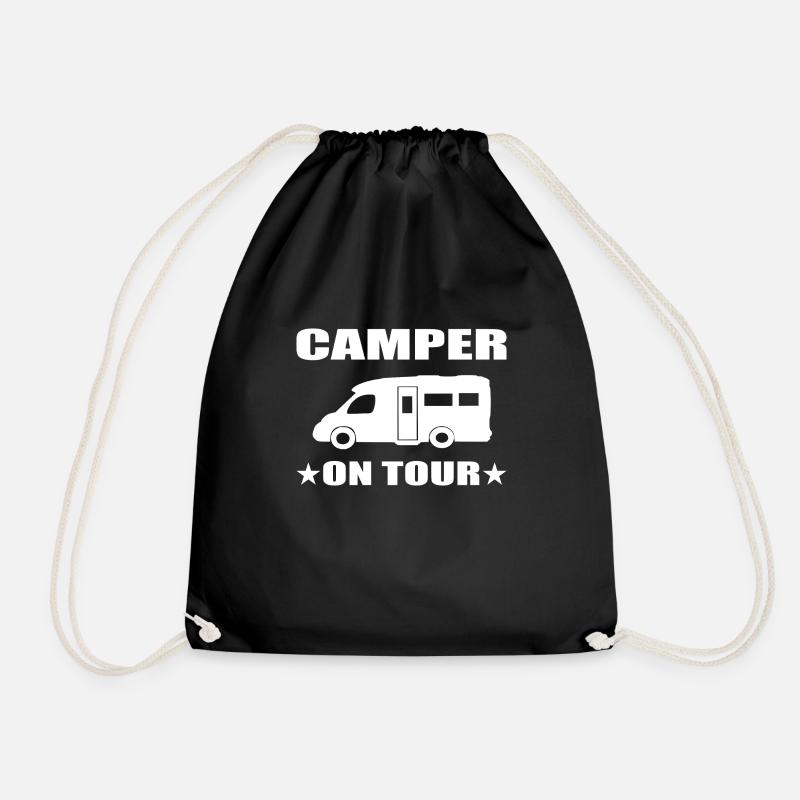 Camping - Turnbeutel - Schwarz