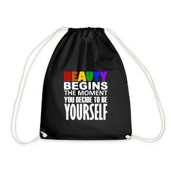 LGBTQIA+ - Turnbeutel - Schwarz - Vorne