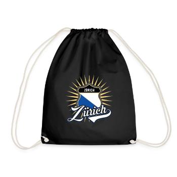 Zurich - Drawstring Bag - black - Front
