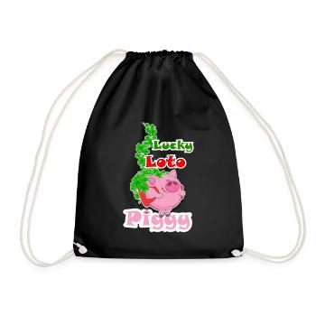 Lucky LOTO piggy - Sac de sport léger - noir - Devant