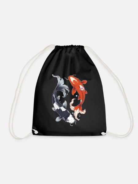 Koi Karpfen - Turnbeutel - Schwarz