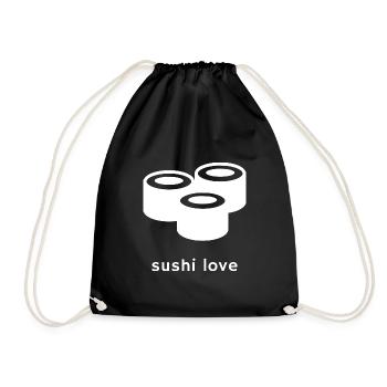 Sushi - Drawstring Bag - black - Front