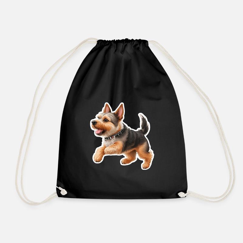 Yorkshire Terrier - Turnbeutel - Schwarz