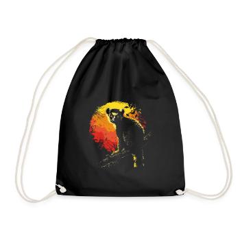 Lémurien Lémurien catta Lémur de Madagascar - Sac de sport léger - noir - Devant