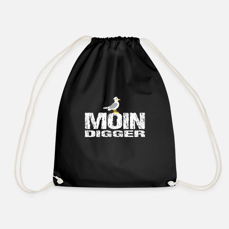 Moin - Turnbeutel - Schwarz