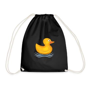 BABY Ente Duckling - Drawstring Bag - black - Front