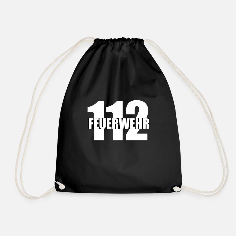 Feuerwehr - Turnbeutel - Schwarz