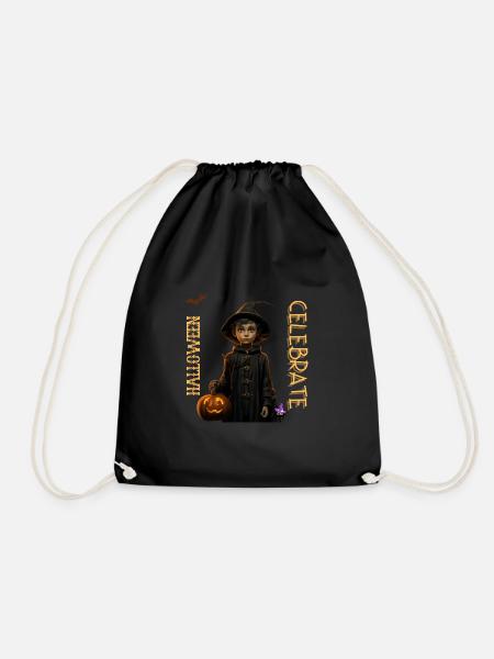 HALLOWEEN - Drawstring Bag - black