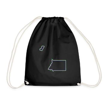 Guinée équatoriale - Sac de sport léger - noir - Devant