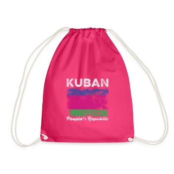 Le drapeau de la République populaire du Kouban en détresse - Sac de sport léger - fuchsia - Devant