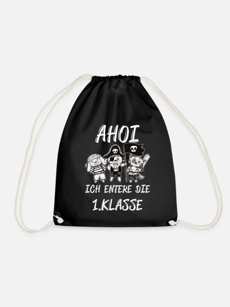 Schulanfänger Ahoi - Turnbeutel - Schwarz