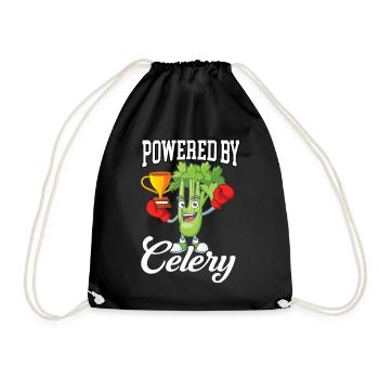Powered by Celery Healty Nutrition - Drawstring Bag - black - Front