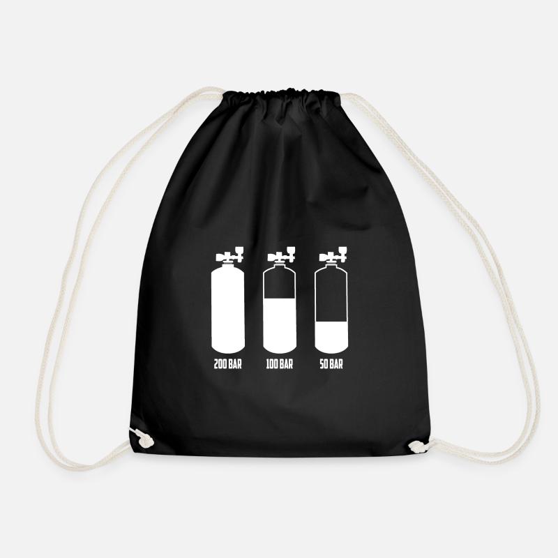 PLONGÉE PLONGÉE BARRETTES IMPRESSION SOUS L'EAU À LA MER - Sac de sport léger - noir