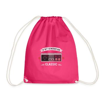 Retro Games Jeux de jeu cadeau - Sac de sport léger - fuchsia - Devant