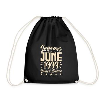 Naissance En juin 1999 Cadeau d'anniversaire 1999. - Sac de sport léger - noir - Devant