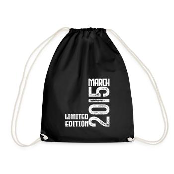 Cadeau Anniversaire Mars 2015. March 2015. mars - Sac de sport léger - noir - Devant