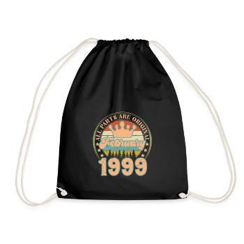 Février 1999. Cadeau d’anniversaire février 1999. - Sac de sport léger - noir - Devant