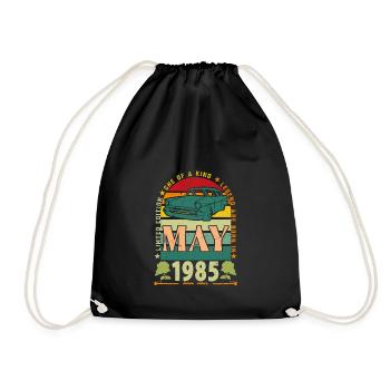 Mai 1985, Mai 1985, Mai 1985 Geburtstagsgeschenk. - Turnbeutel - Schwarz - Vorne