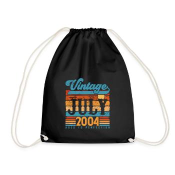 Juillet 2004, Cadeau Anniversaire juillet 2004. - Sac de sport léger - noir - Devant