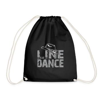 Line Dance Time Line Dancing Dancing - Drawstring Bag - black - Front