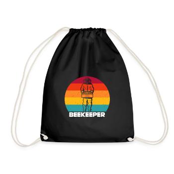 Beekeeper Beekeeper Beekeeper - Drawstring Bag - black - Front