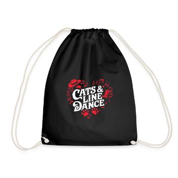 Les chats et la danse en ligne. Parfait pour la maman chat - Sac de sport léger - noir - Devant