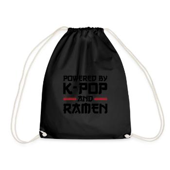 Südkorea k-pop Südkorea Geschenk - Turnbeutel - Schwarz - Vorne