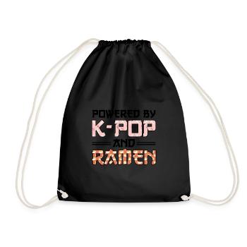 Südkorea k-pop Südkorea Geschenk - Turnbeutel - Schwarz - Vorne