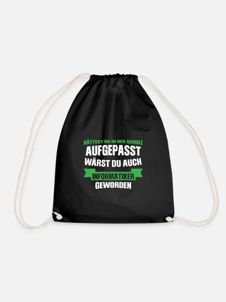 Informatiker Beruf IT-Informatiker Geschenk - Turnbeutel - Schwarz