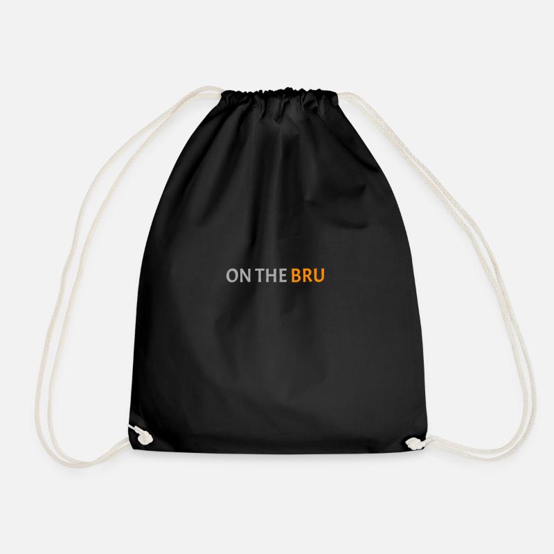 On The Bru - Drawstring Bag - black
