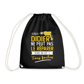 Si Didier ne peut pas le réparer on est foutus - Sac de sport léger - noir - Devant