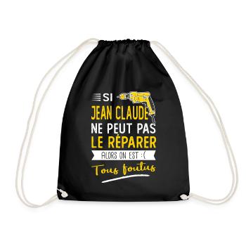 Si Jean Claude ne peut pas le réparer c'est foutus - Sac de sport léger - noir - Devant