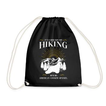 Cocker Spaniel américain - Sac de sport léger - noir - Devant
