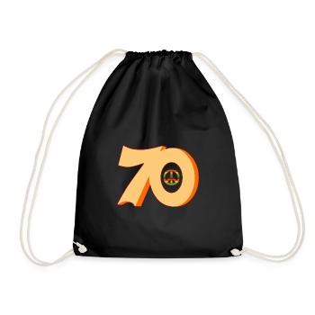 logo Années 70 - Sac de sport léger - noir - Devant