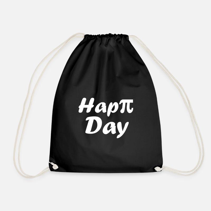 Hap pi Day - Turnbeutel - Schwarz